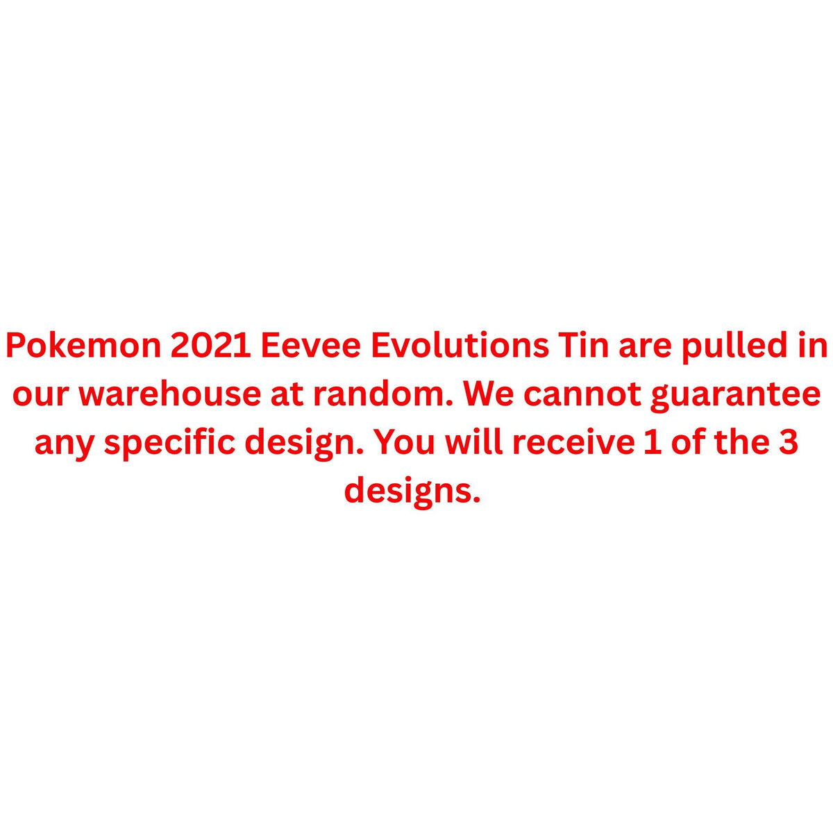 Pokemon Eevee Evolutions Tin