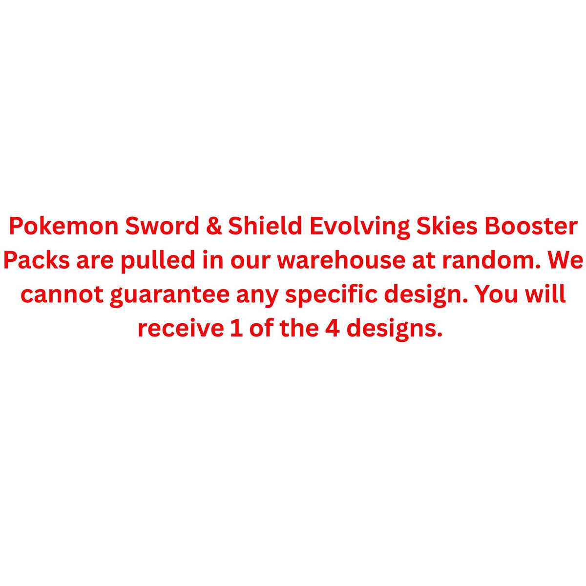 Pokemon Sword & Shield Evolving Skies Booster Pack