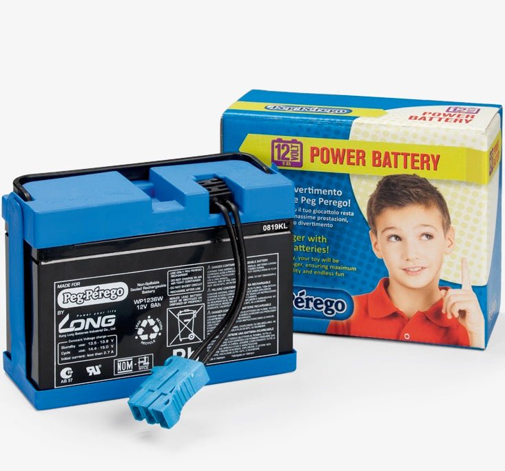 Peg Perego Official 12V 8AH Replacement Rechargeable Battery