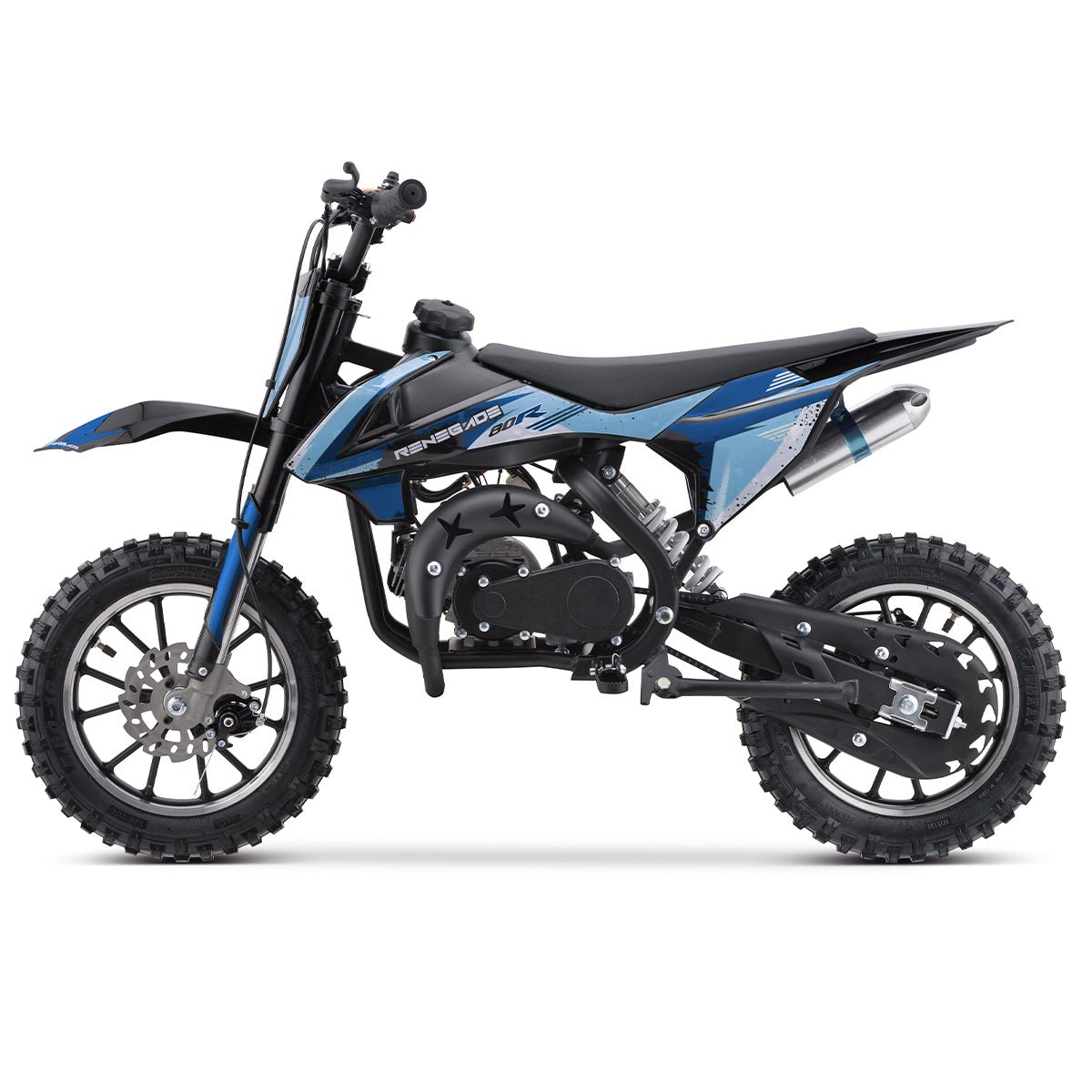 Renegade 80R 49cc Petrol Mini Dirt Bike - Blue