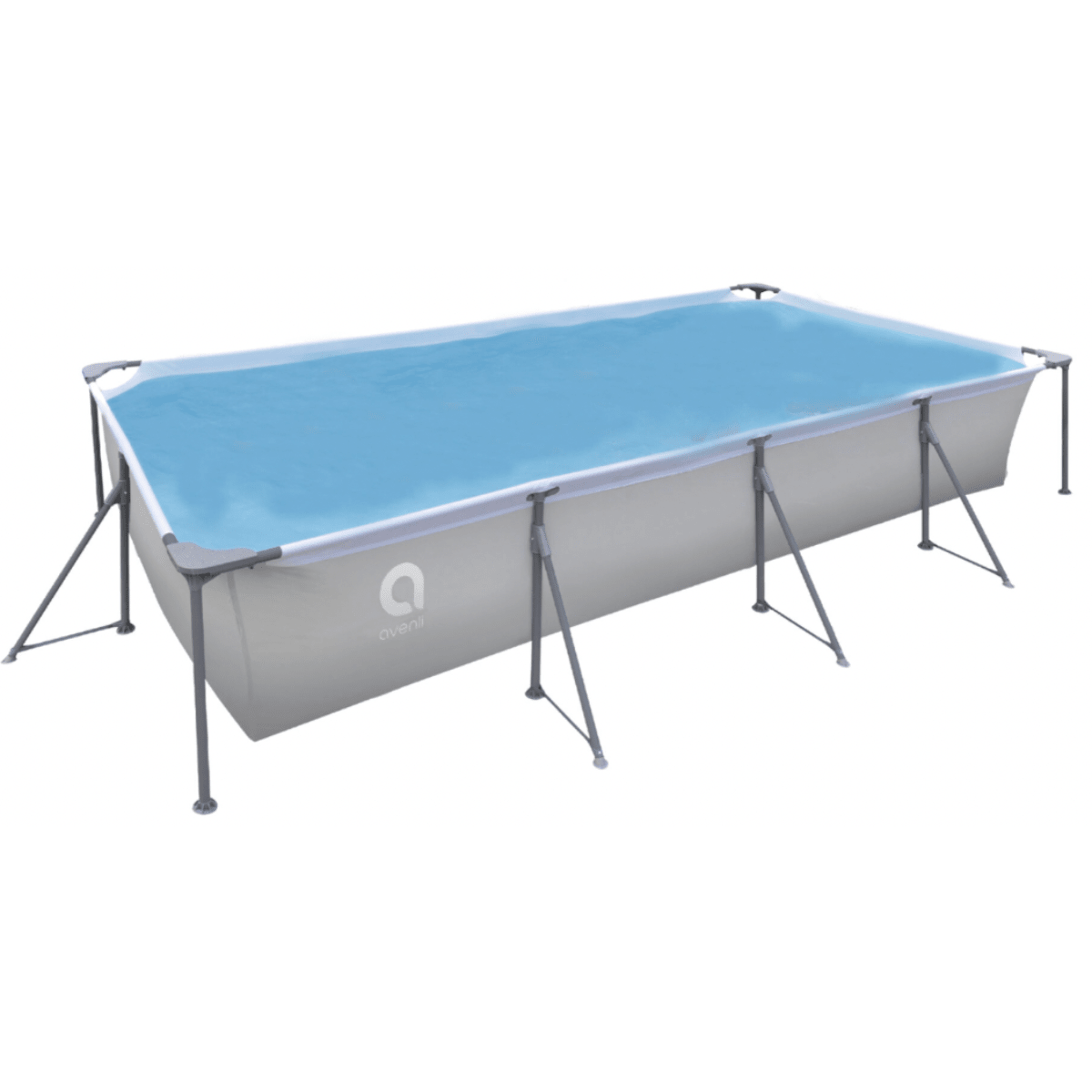 Avenli 13ft x 6.8ft x 26in Rectangular Steel Frame Above Ground Pool