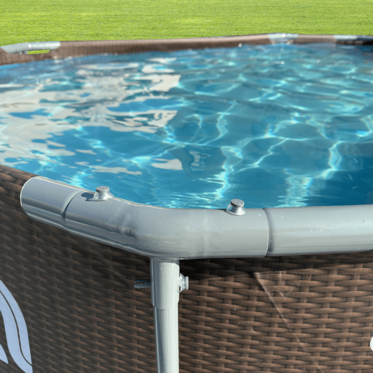 Avenli 14ft x 9ft x 39.5in Oval Steel Frame Above Ground Pool