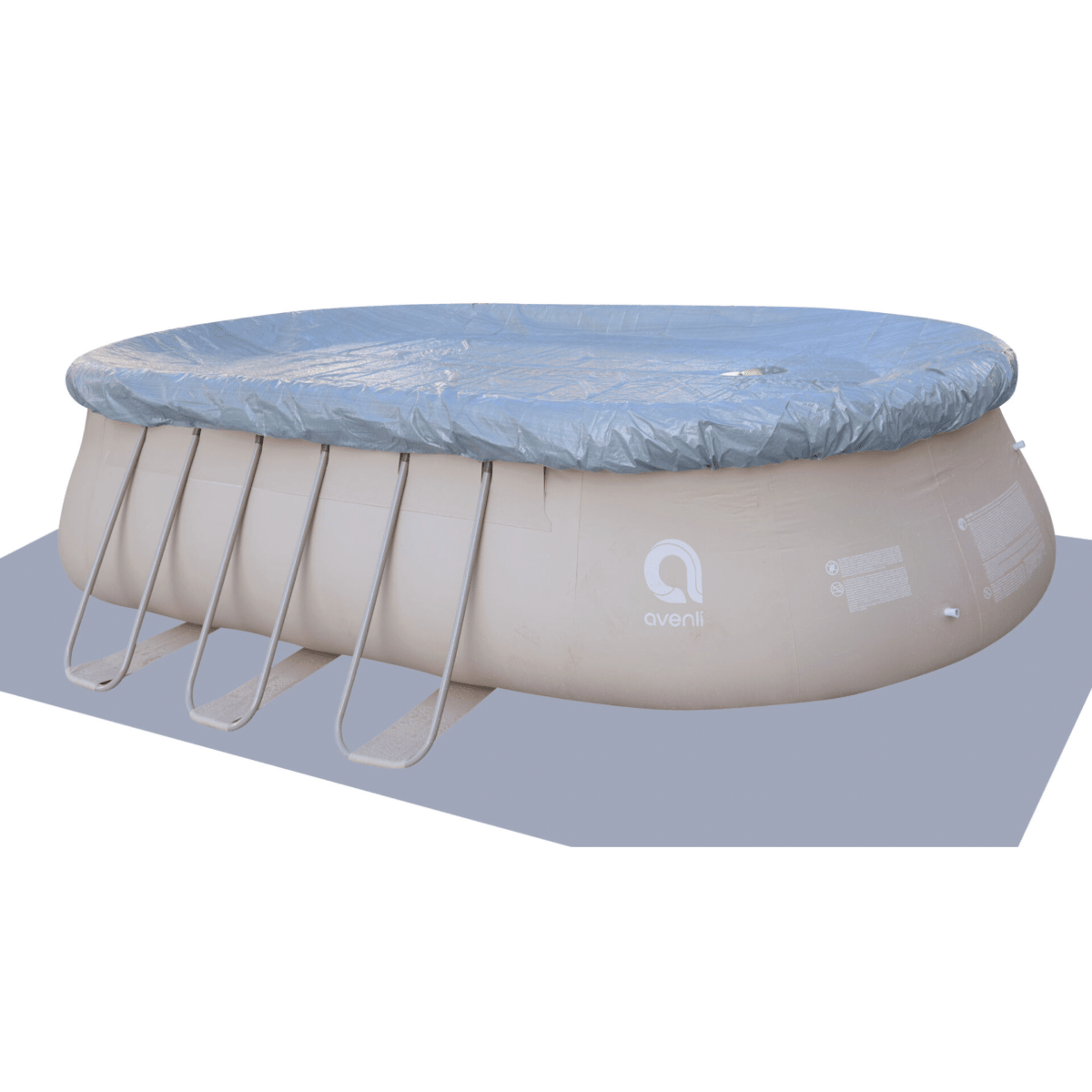 Avenli 20ft x 12ft x 48in Oval Steel Frame Above Ground Pool