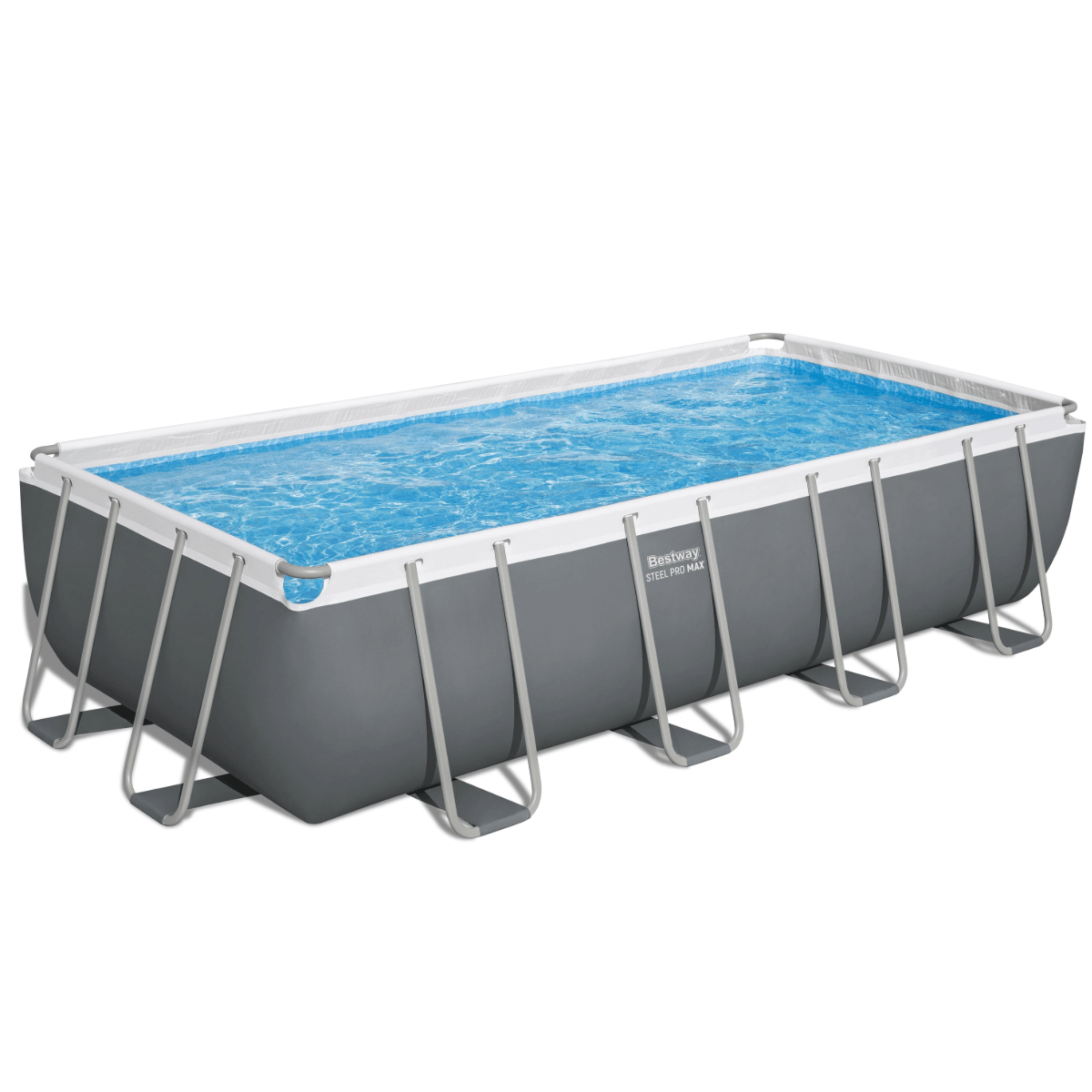 Bestway Steel Pro Max 18 ft x 9 ft x 48 in Rectangular Above Ground Pool Set