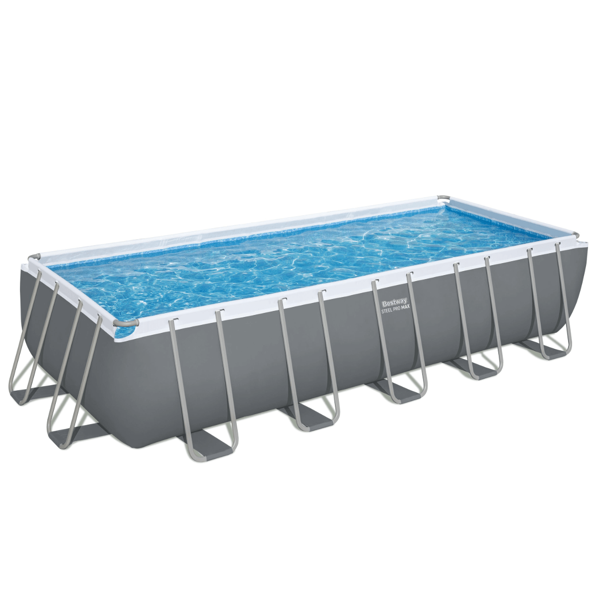 Bestway Steel Pro Max 21ft x 9ft x 52in Rectangular Above Ground Pool Set