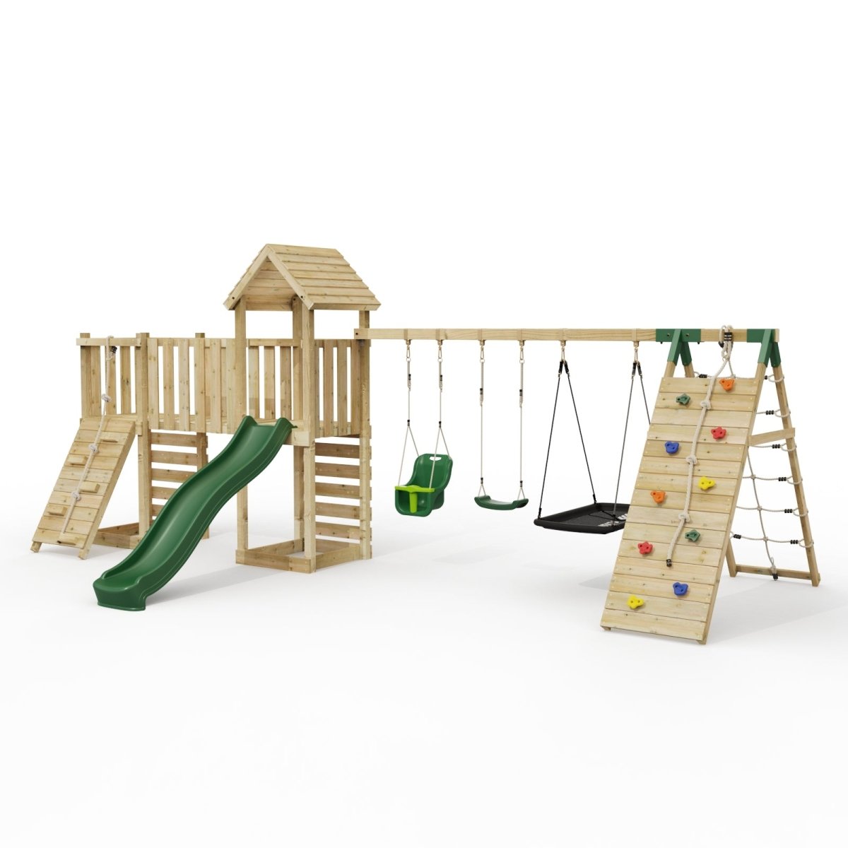 ClassicPlay Double Tower Climbing Frame with Triple Swing - Sanford