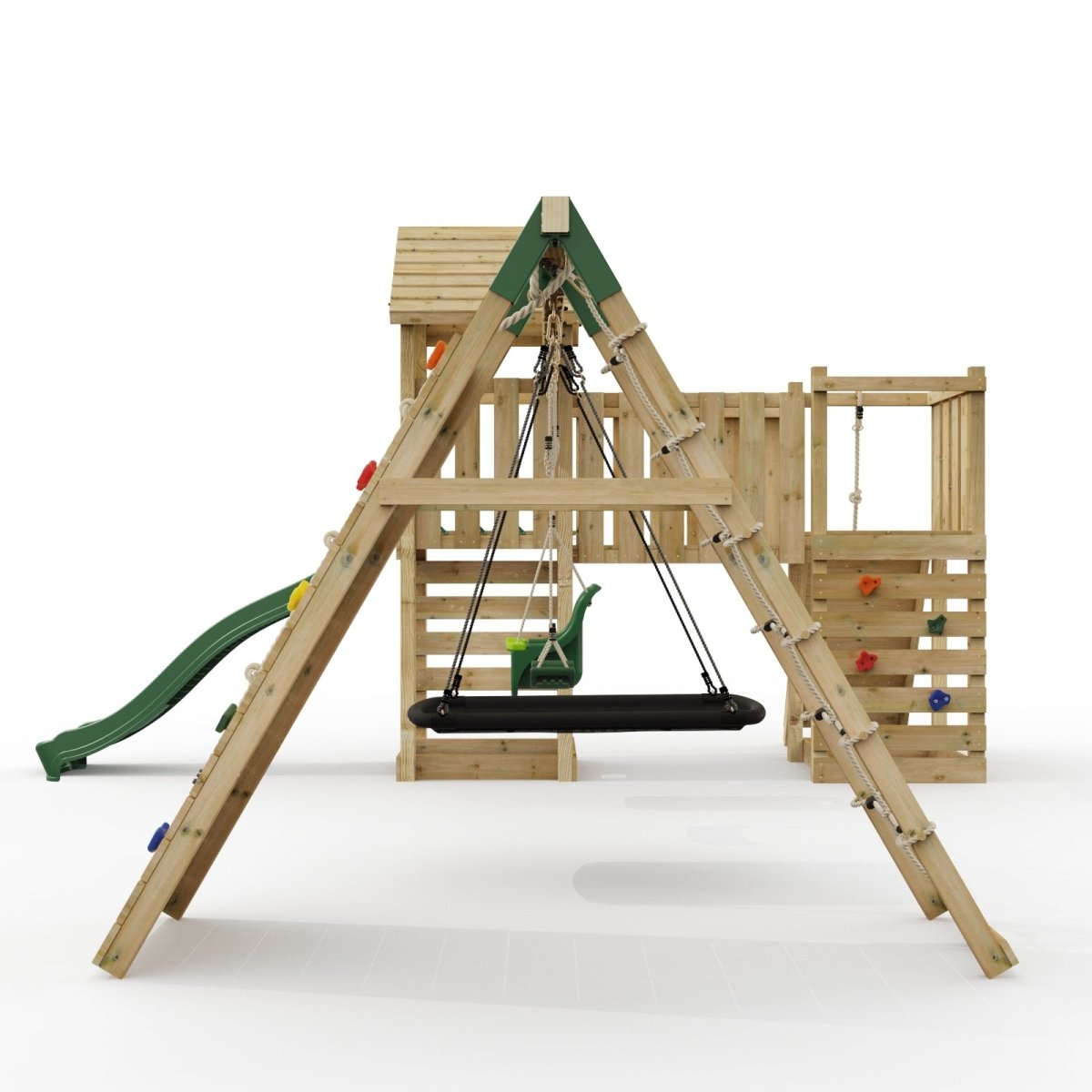 ClassicPlay Double Tower Climbing Frame with Triple Swing - Sanford