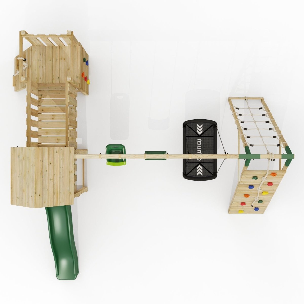 ClassicPlay Double Tower Climbing Frame with Triple Swing - Sanford