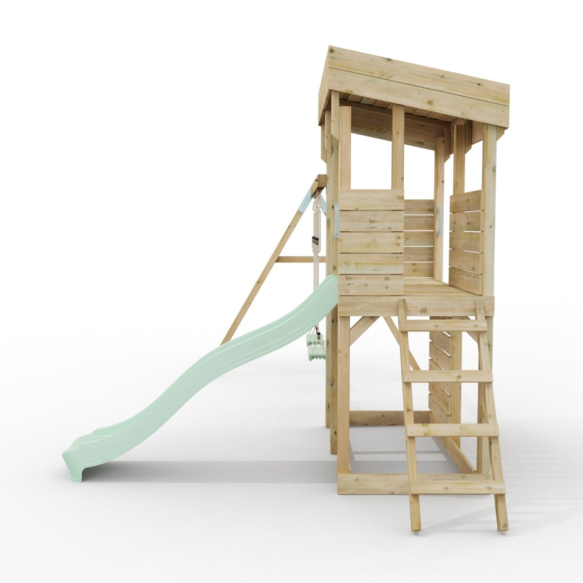 ClassicPlay Outpost XL Lookout Tower with 1.2m Deck, Double Swing and Slide