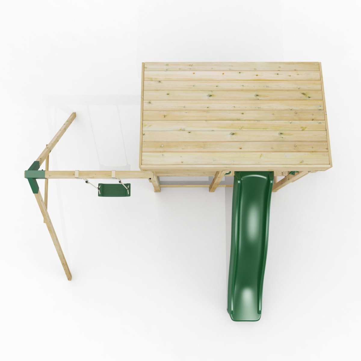 ClassicPlay Outpost XL Lookout Tower with 1.2m Deck, Single Swing and Slide