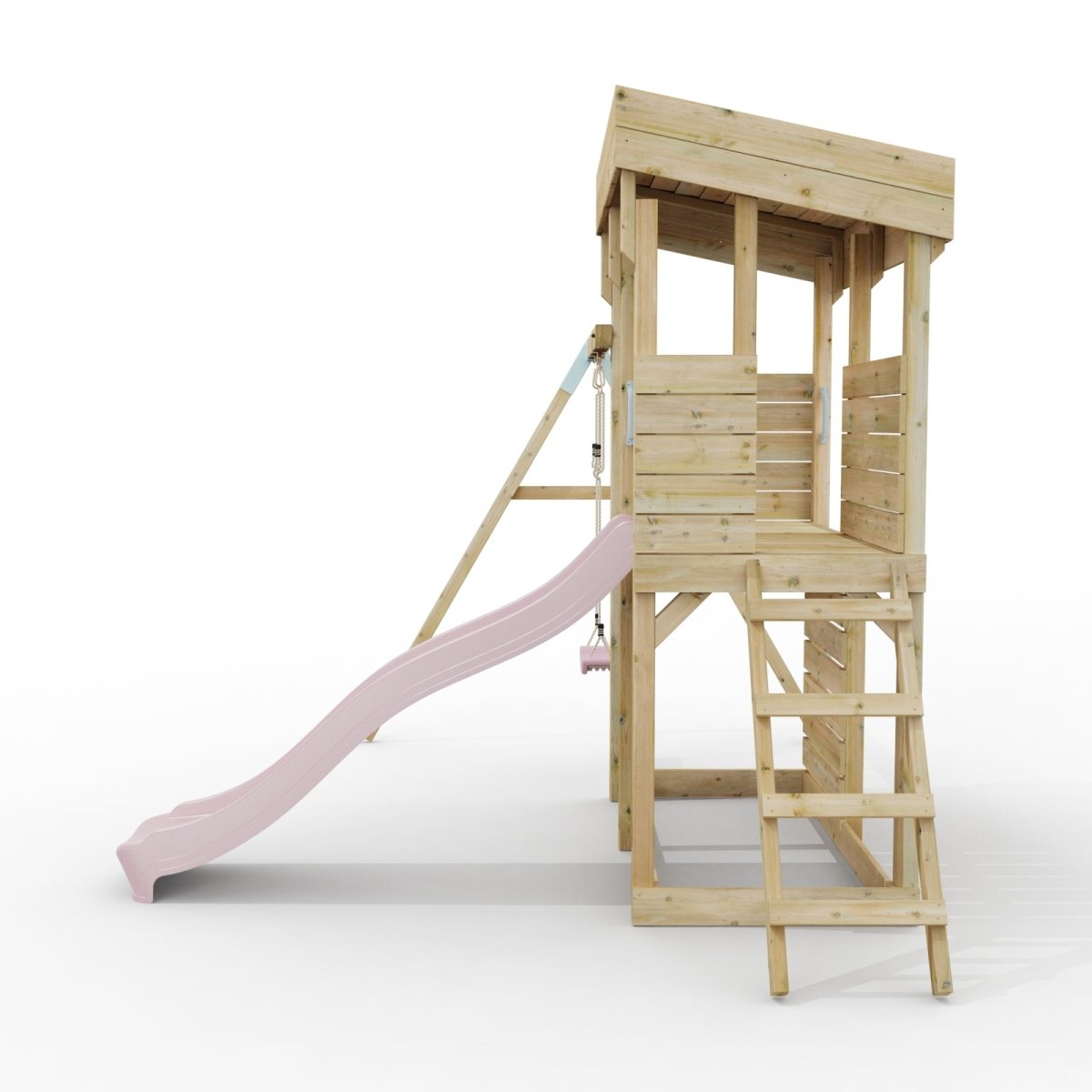 ClassicPlay Outpost XL Lookout Tower with 1.2m Deck, Single Swing and Slide