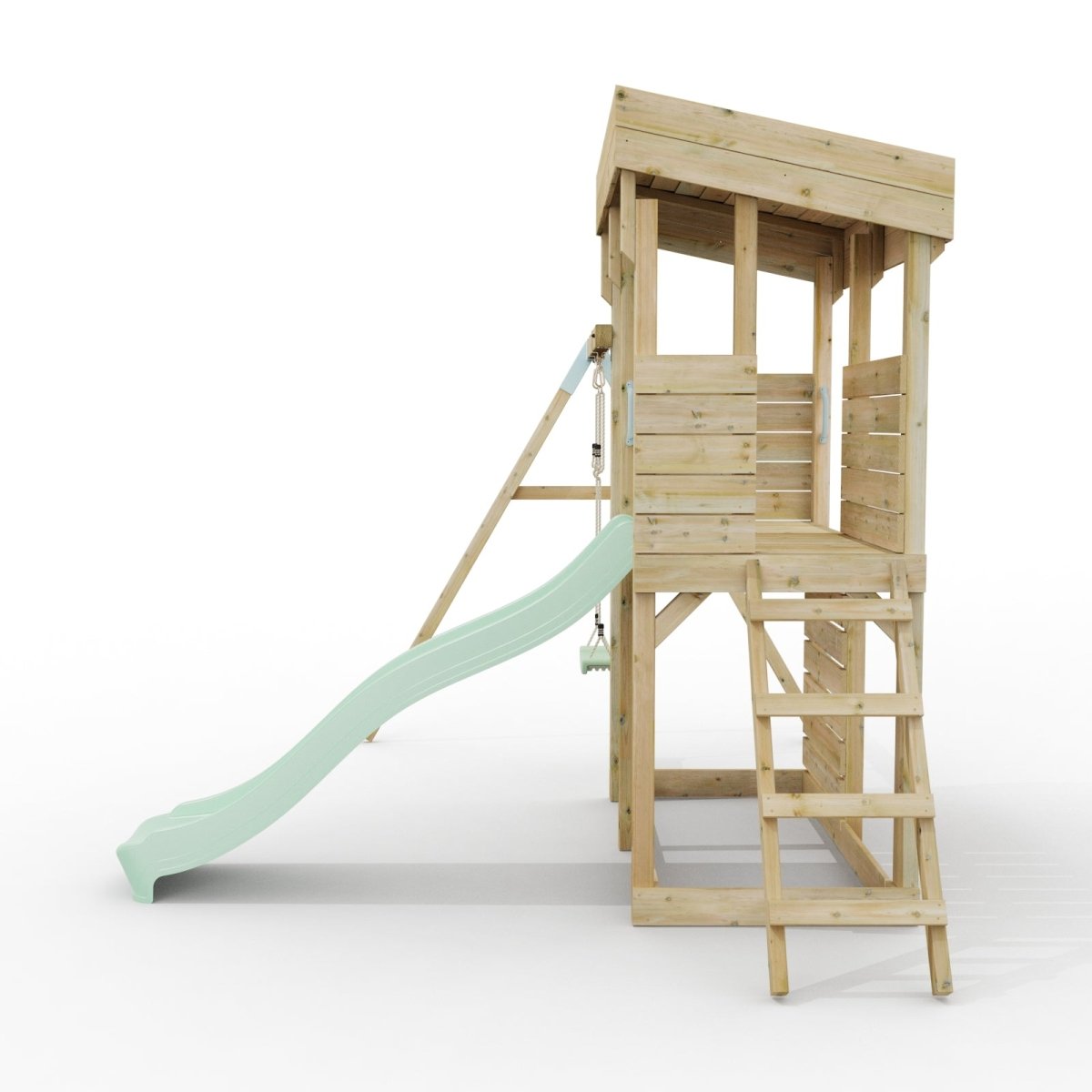 ClassicPlay Outpost XL Lookout Tower with 1.2m Deck, Single Swing and Slide