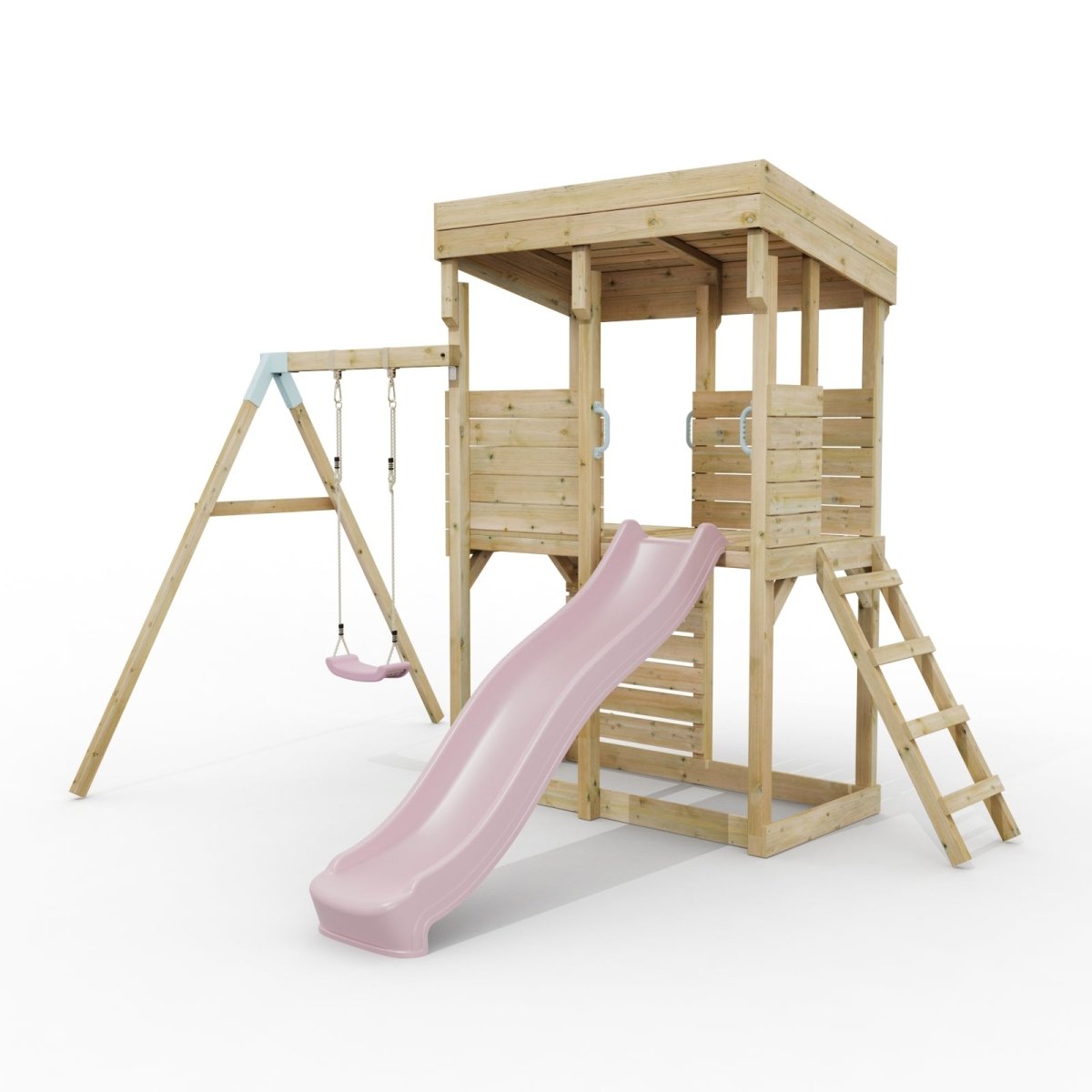 ClassicPlay Outpost XL Lookout Tower with 1.2m Deck, Single Swing and Slide
