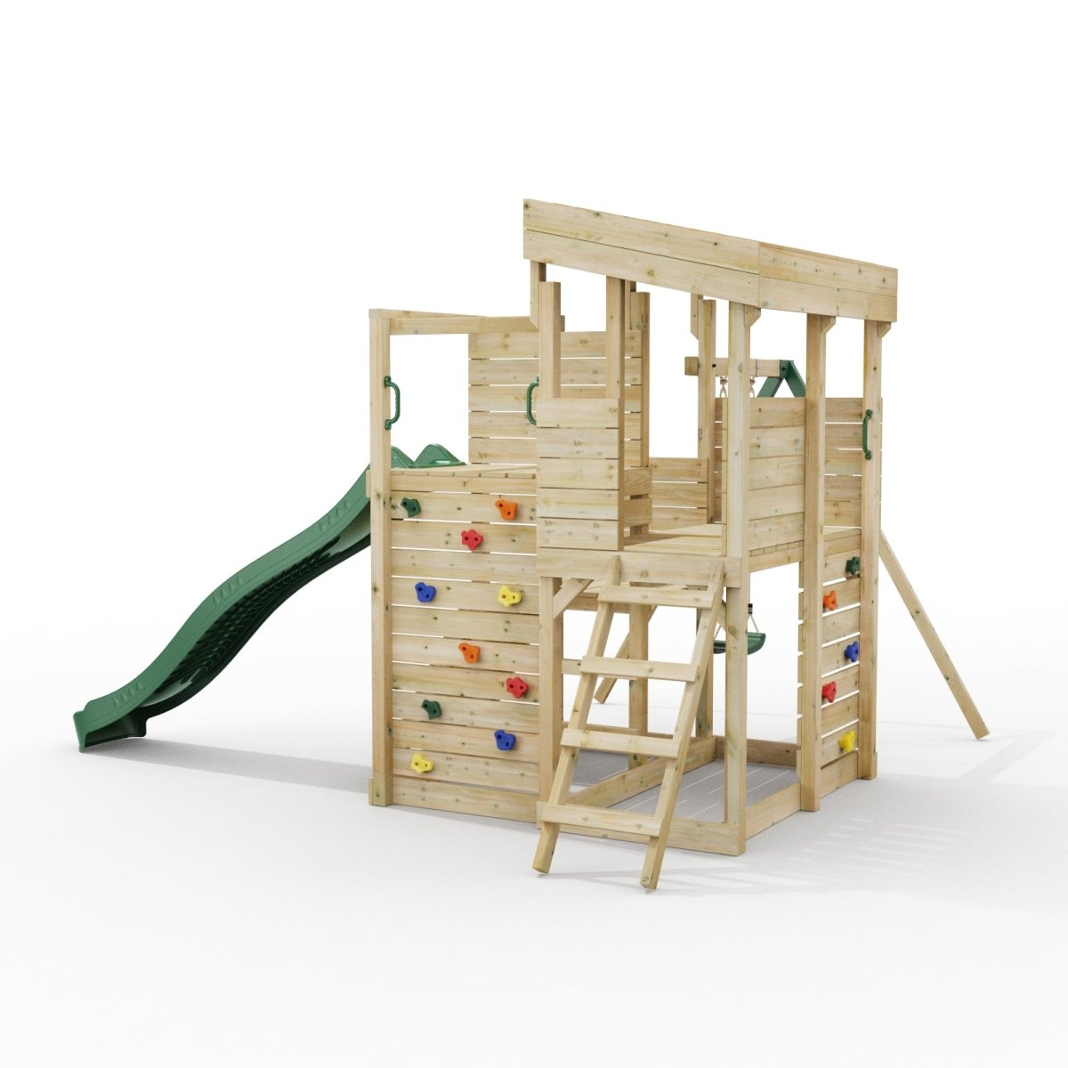 ClassicPlay Sentinel XL Lookout Tower with 3 Decks, Single Swing and Slide