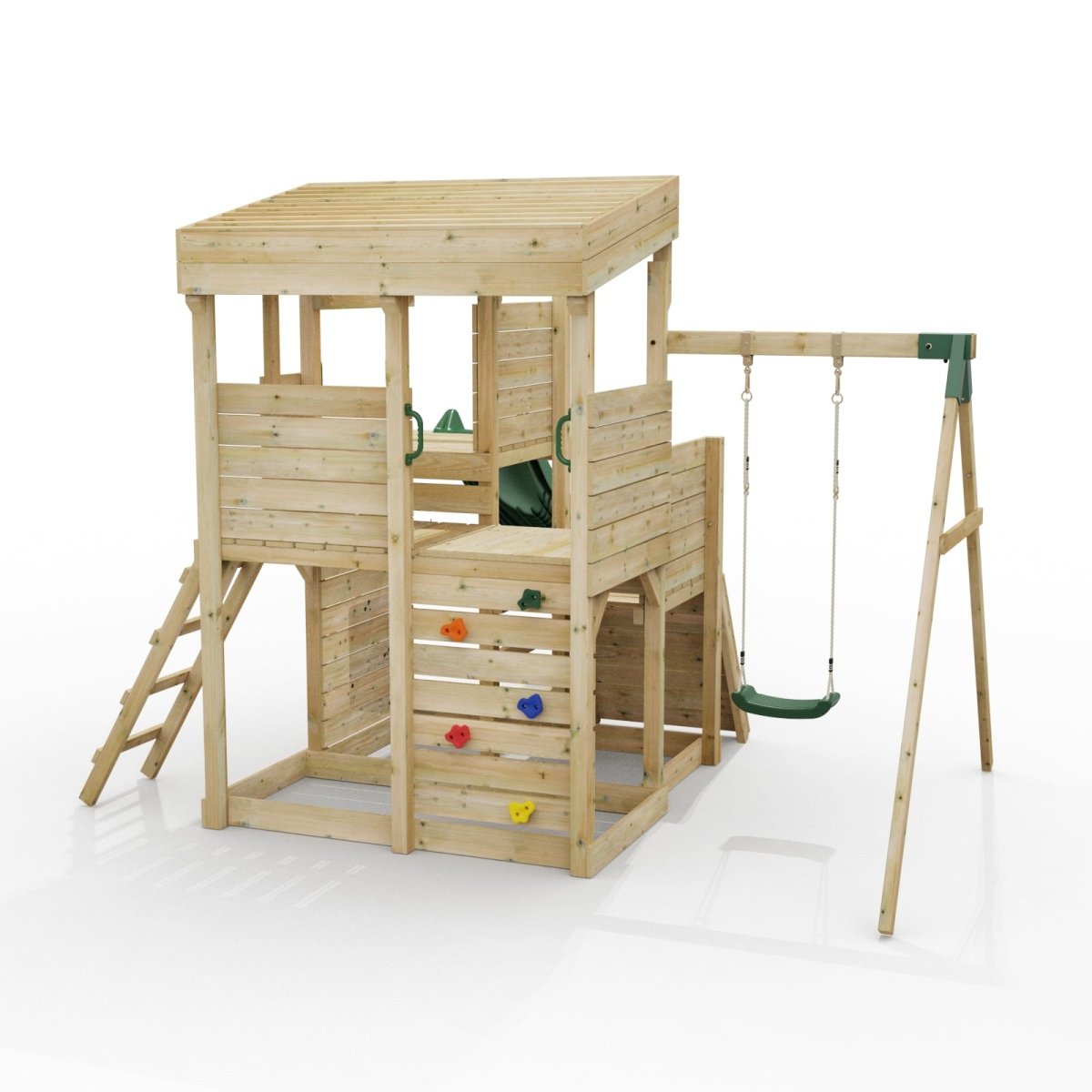 ClassicPlay Sentinel XL Lookout Tower with 3 Decks, Single Swing and Slide