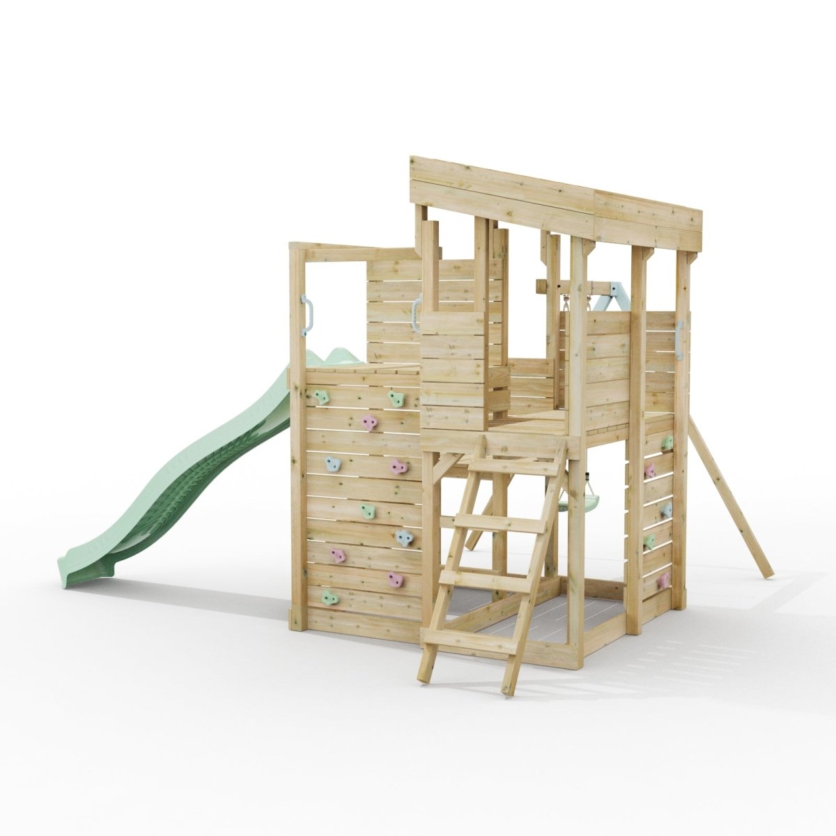 ClassicPlay Sentinel XL Lookout Tower with 3 Decks, Single Swing and Slide