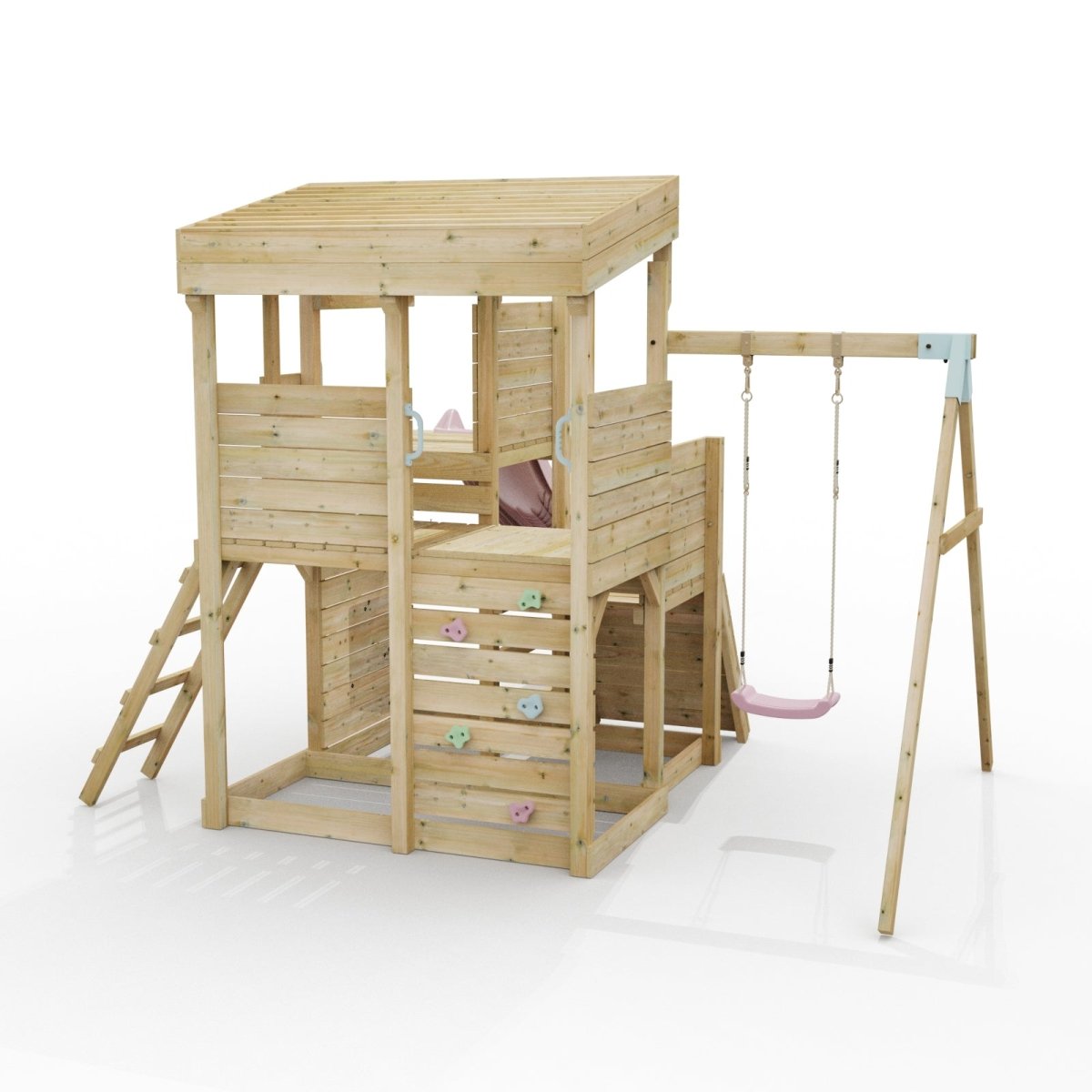 ClassicPlay Sentinel XL Lookout Tower with 3 Decks, Single Swing and Slide