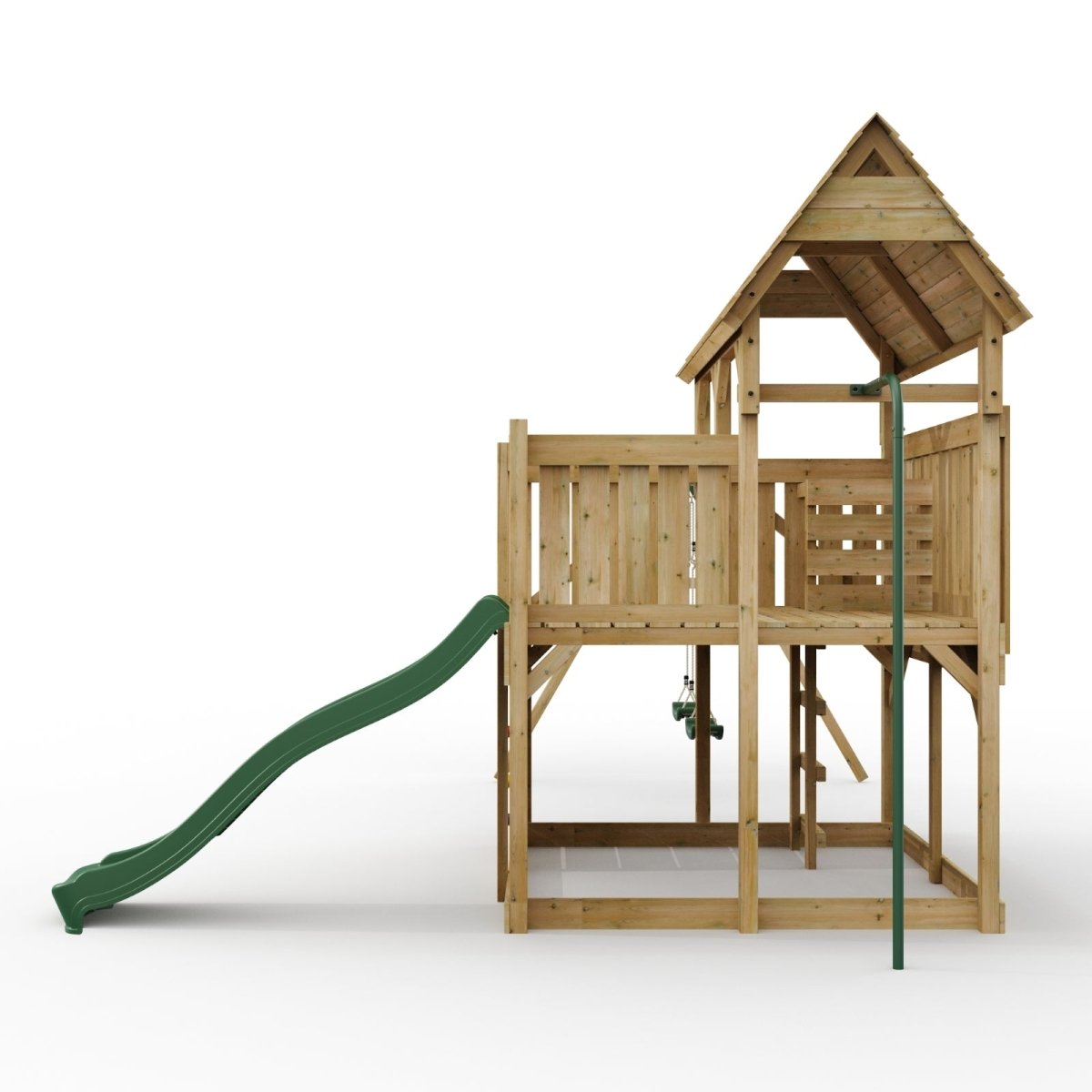 FarmPlay Hayloft Climbing Frame with Double Swing and Slide