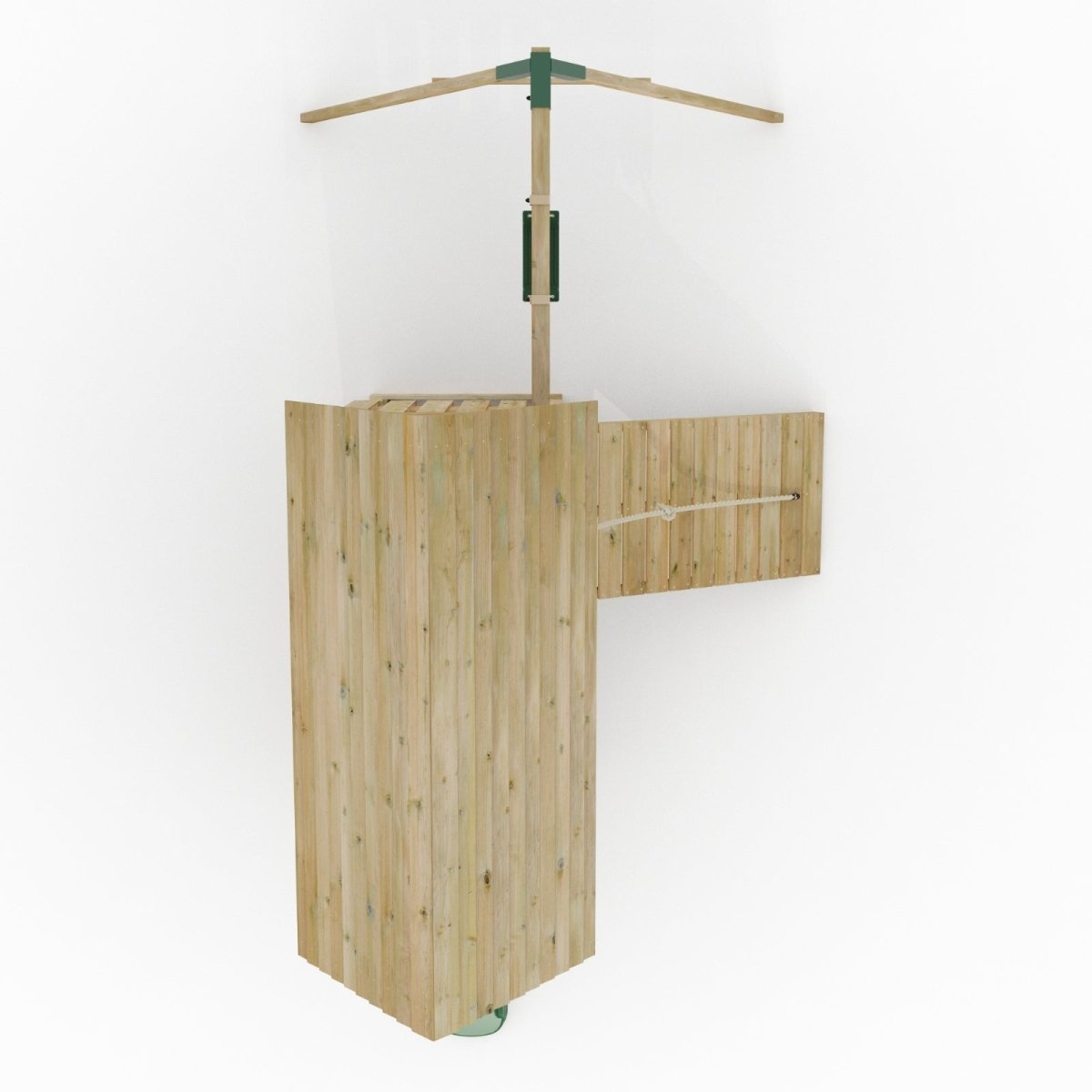 FarmPlay Mini Loft Climbing Frame with Single Swing and Slide
