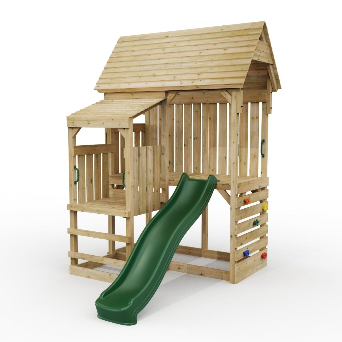 FarmPlay Stable Climbing Frame with Slide