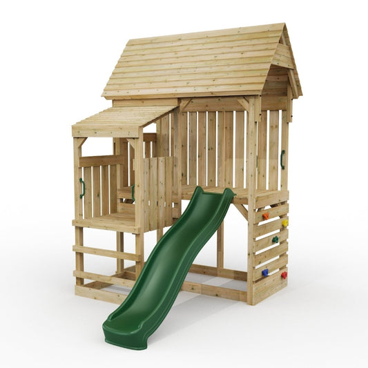 FarmPlay Stable Climbing Frame with Slide