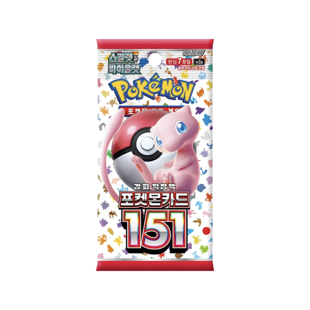 Korean Pokemon 151 Booster Pack/Box Pokemon Trading Card Game