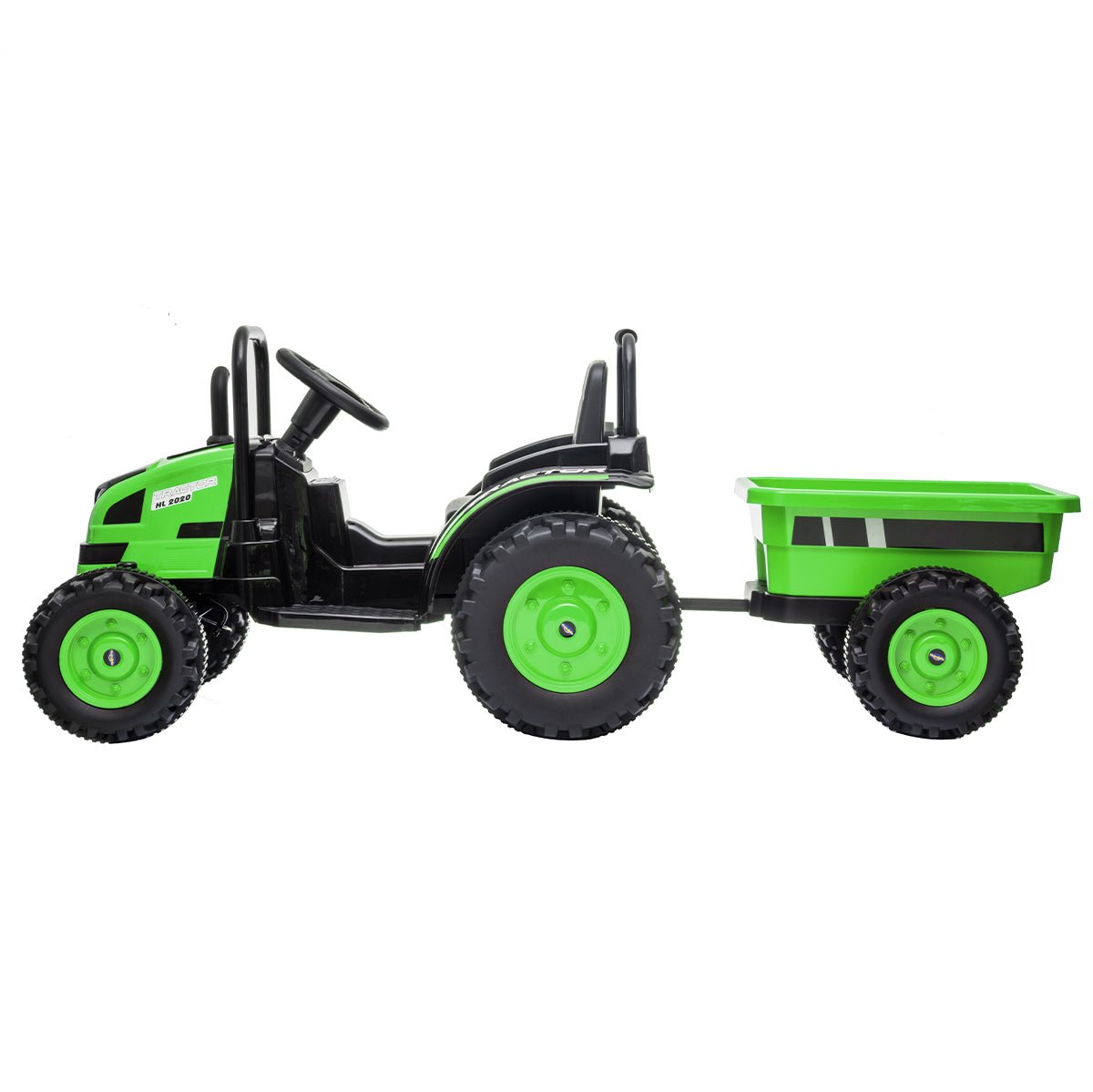 Outdoortoys Kids Electric Ride On Tractor with Tipper Trailer