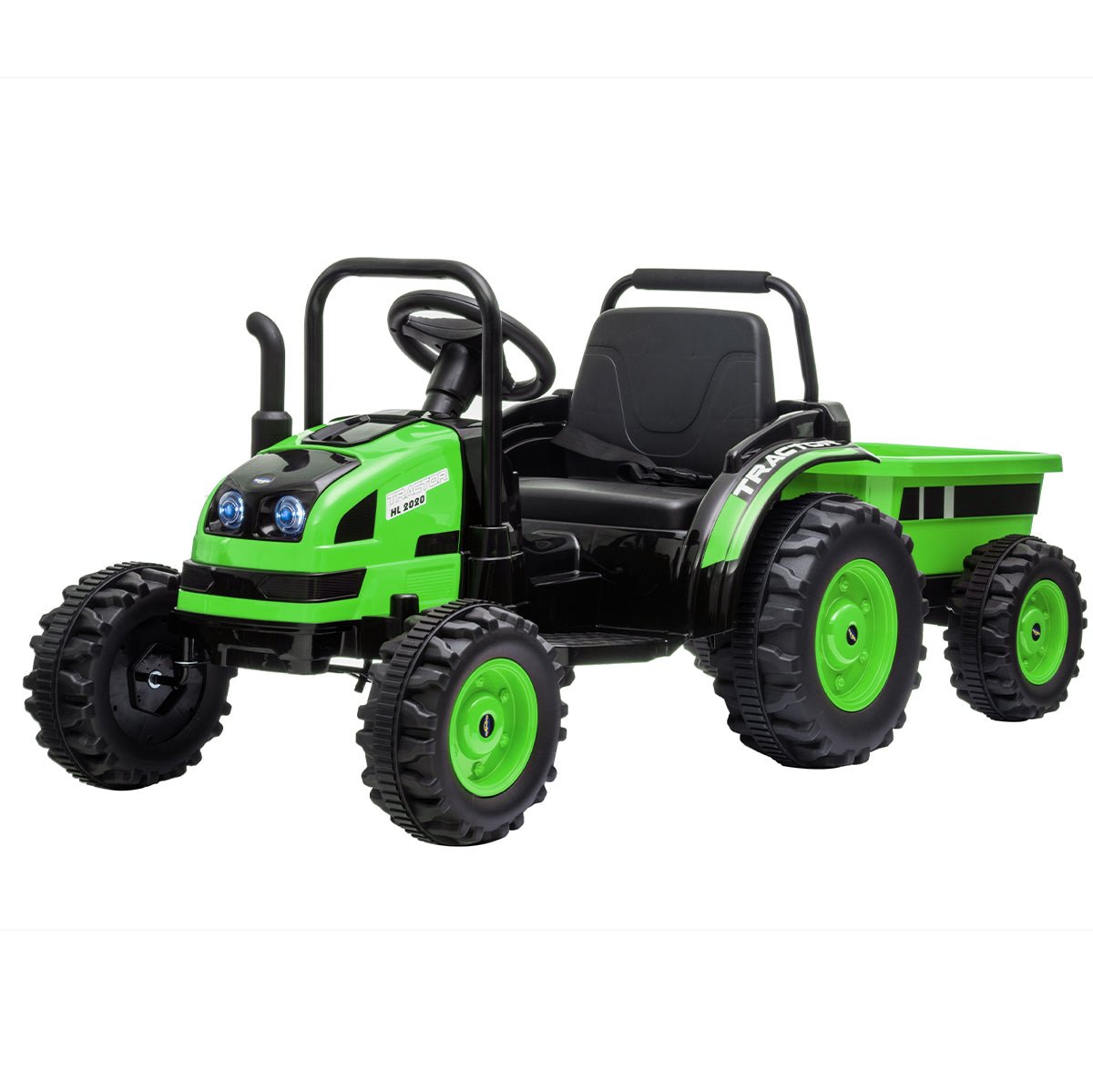 Outdoortoys Kids Electric Ride On Tractor with Tipper Trailer