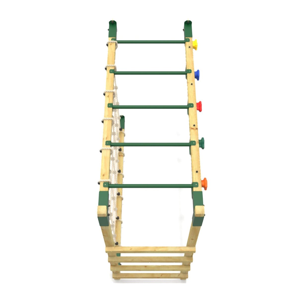 OutdoorToys Climbing Frame Monkey Bars with Ninja Climbing Add On
