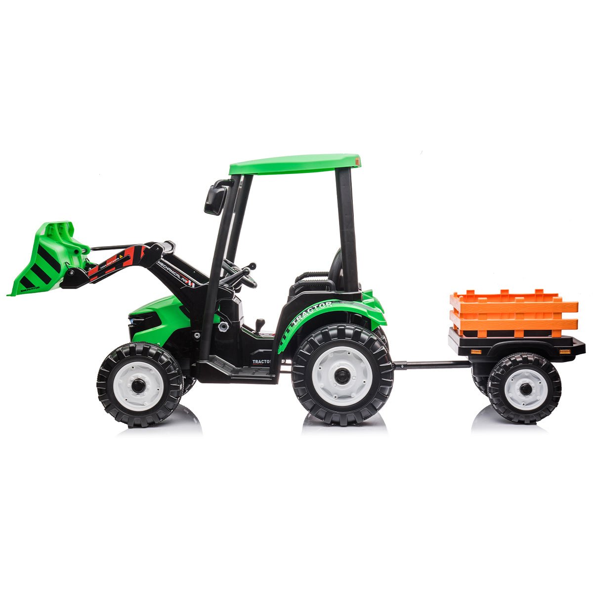 Outdoortoys Hercules Kids Electric Ride On Tractor with Trailer