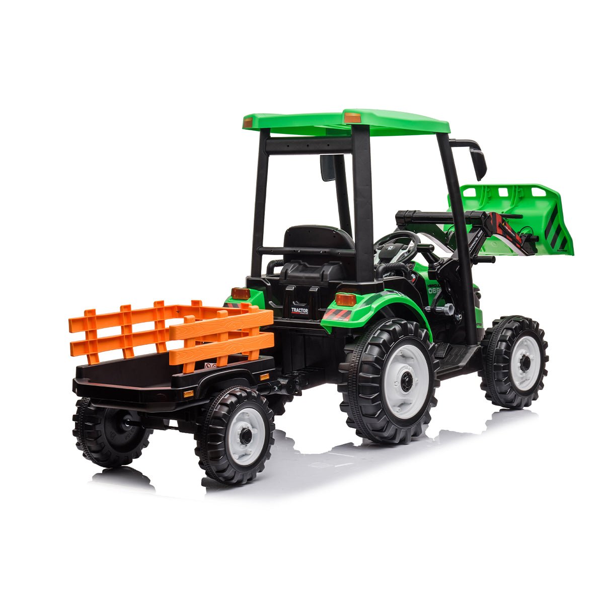 Outdoortoys Hercules Kids Electric Ride On Tractor with Trailer