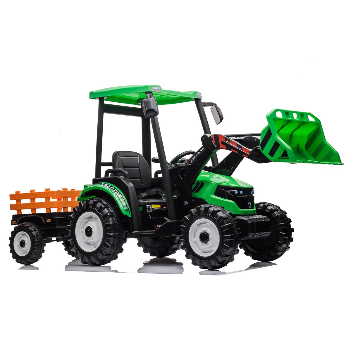 Outdoortoys Hercules Kids Electric Ride On Tractor with Trailer