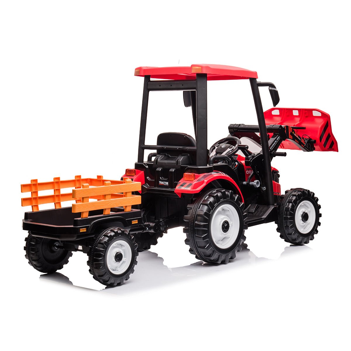 Outdoortoys Hercules Kids Electric Ride On Tractor with Trailer