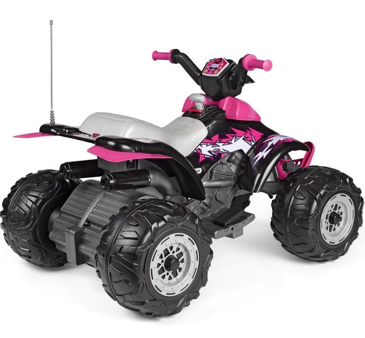 Peg Perego Corral T-Rex Kids Electrical Quad Bike - Pink