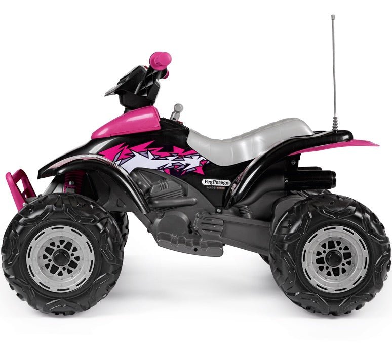 Peg Perego Corral T-Rex Kids Electrical Quad Bike - Pink