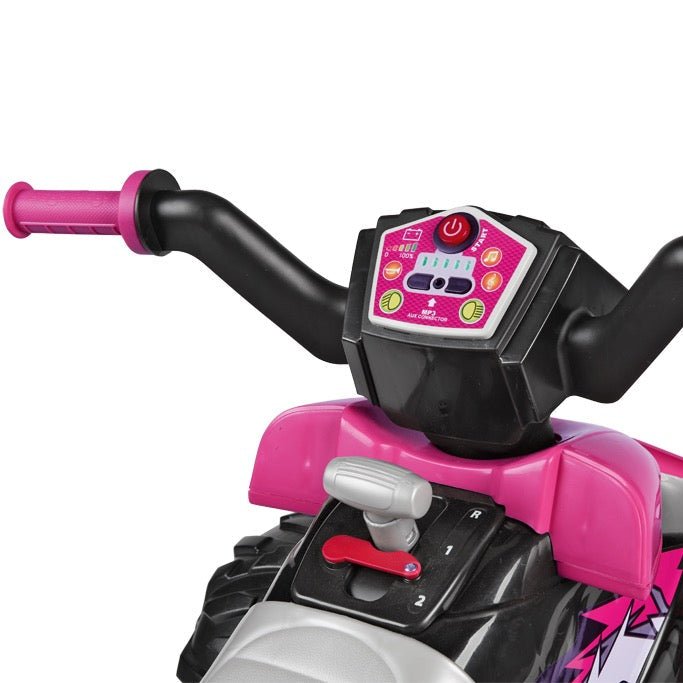 Peg Perego Corral T-Rex Kids Electrical Quad Bike - Pink