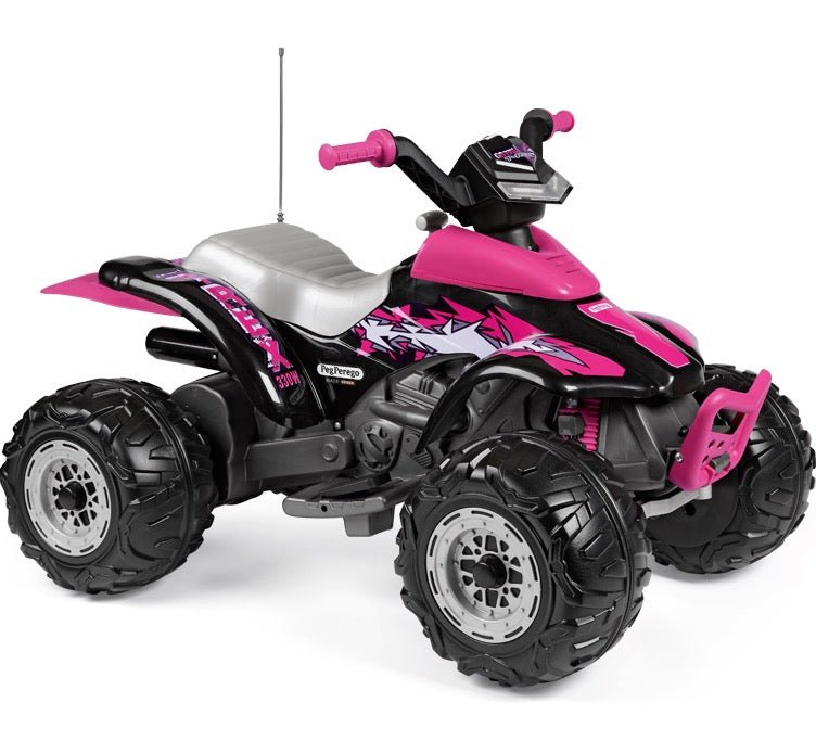 Peg Perego Corral T-Rex Kids Electrical Quad Bike - Pink