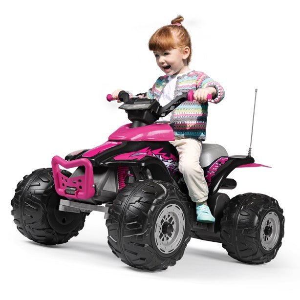 Peg Perego Corral T-Rex Kids Electrical Quad Bike - Pink