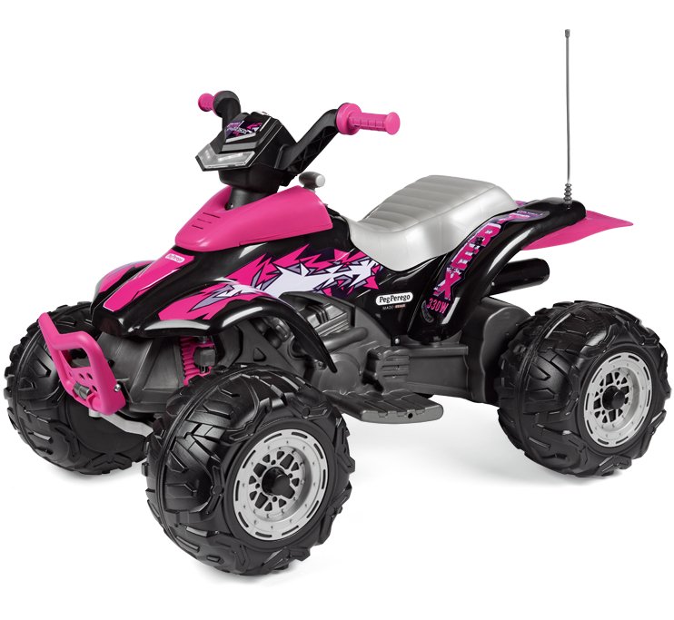 Peg Perego Corral T-Rex Kids Electrical Quad Bike - Pink