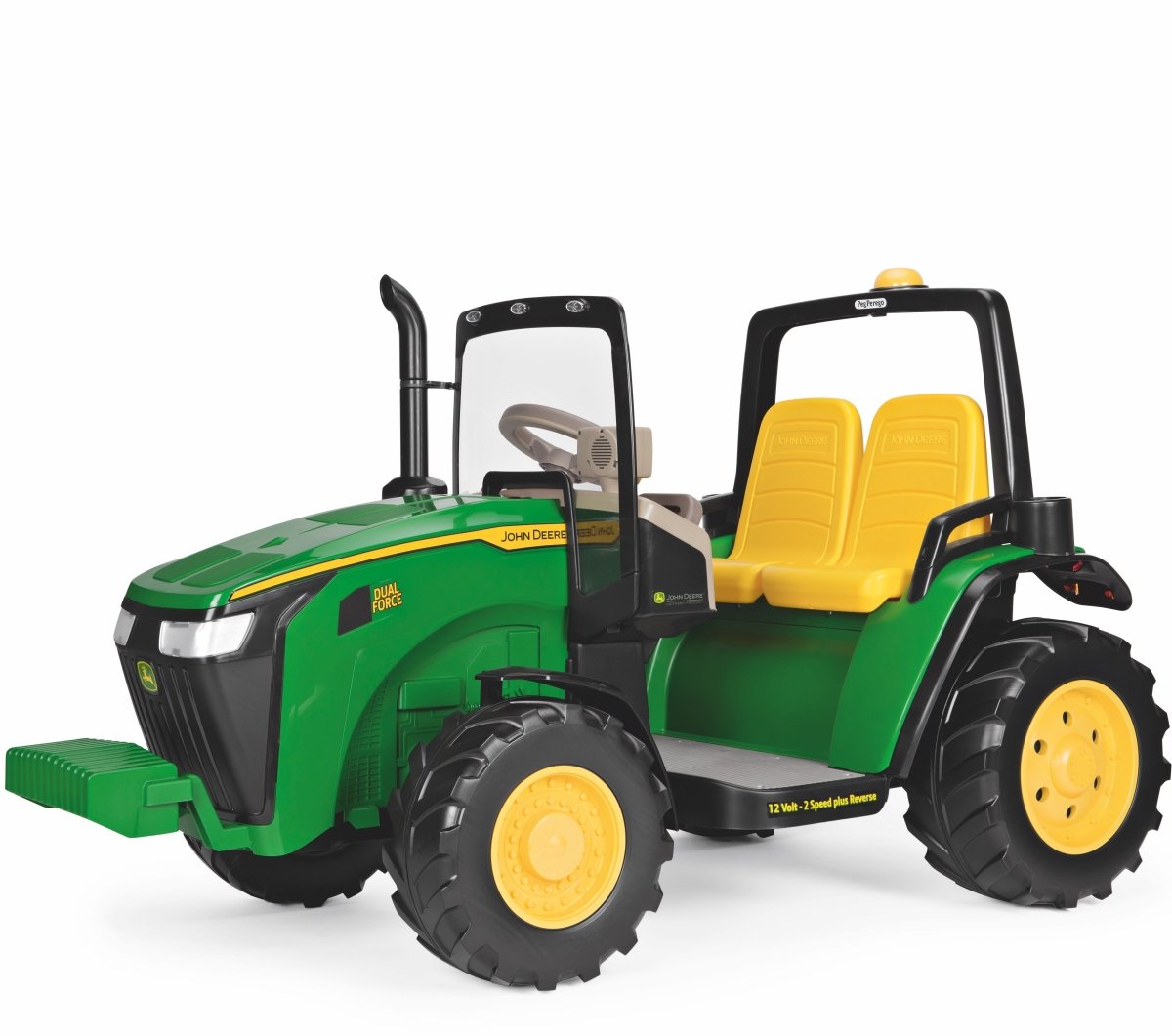 Peg Perego John Deere Dual Force Kids Ride On Tractor