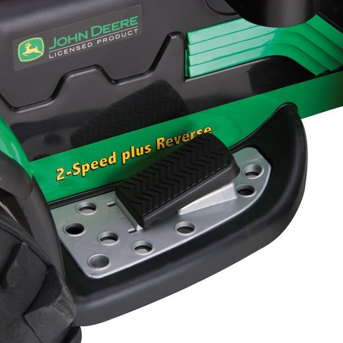 Peg Perego John Deere Ground Force Kids Ride On Tractor with Trailer