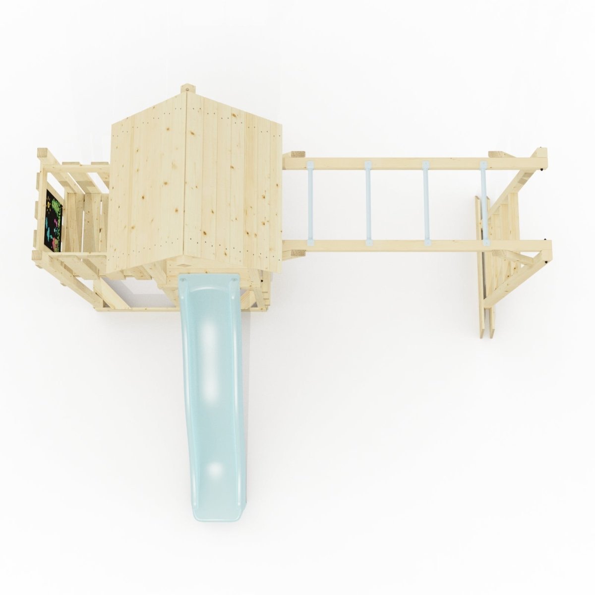Polarplay Climbing Frame with Extended Tower, Monkey Bars and Slide - Karlskrona