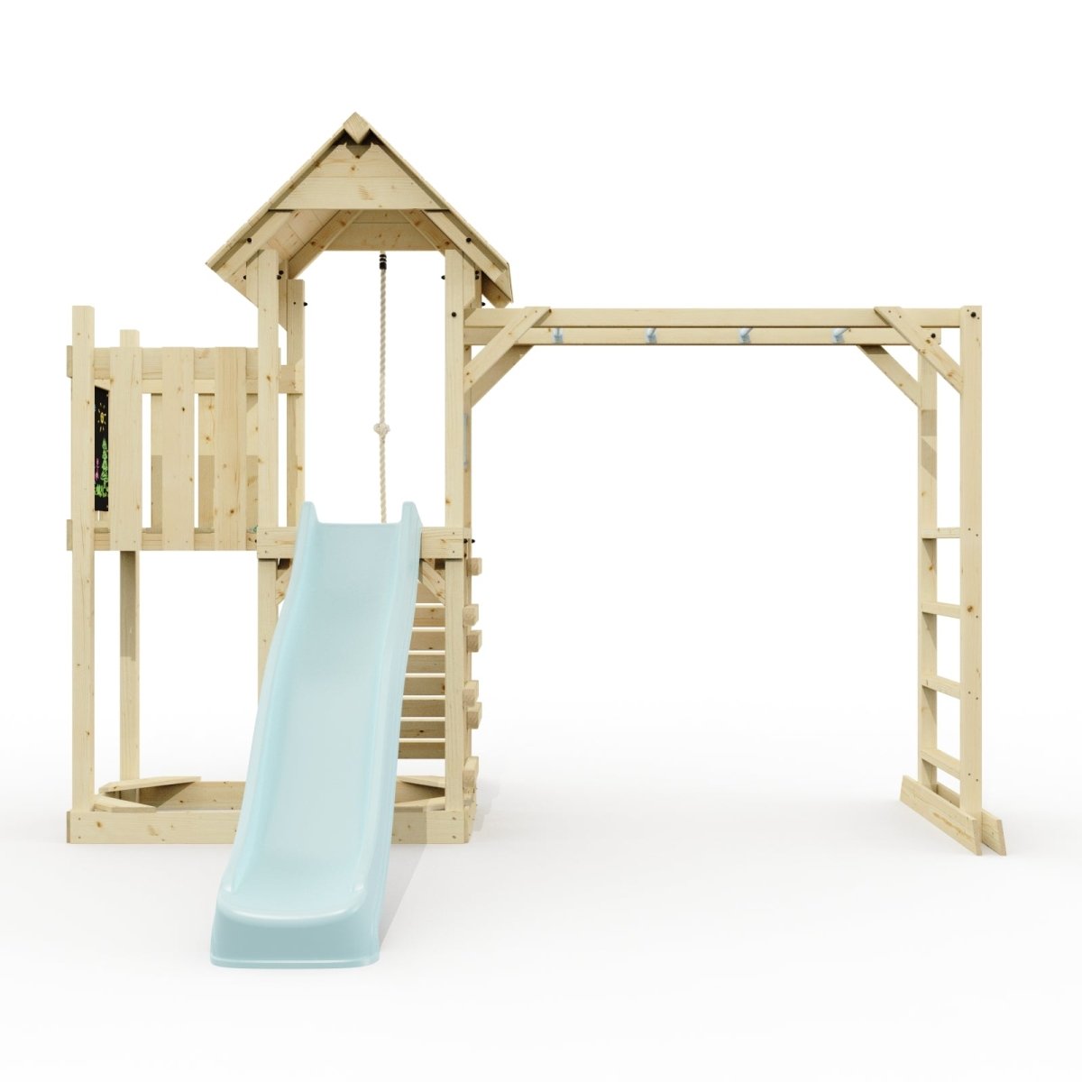 Polarplay Climbing Frame with Extended Tower, Monkey Bars and Slide - Karlskrona