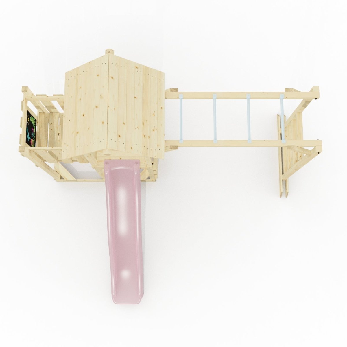 Polarplay Climbing Frame with Extended Tower, Monkey Bars and Slide - Karlskrona