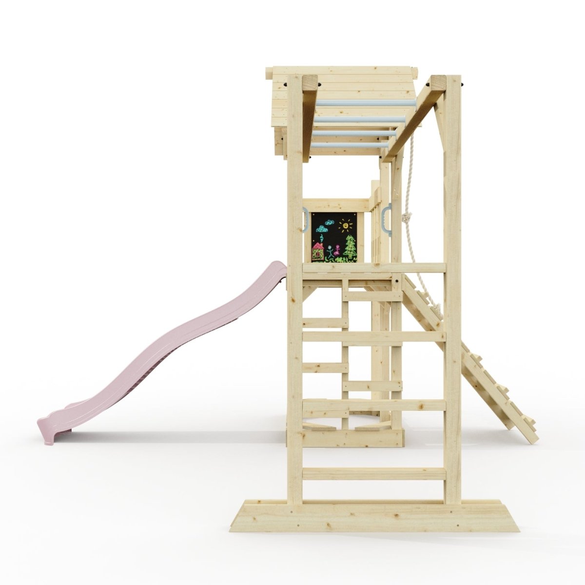 Polarplay Climbing Frame with Extended Tower, Monkey Bars and Slide - Karlskrona