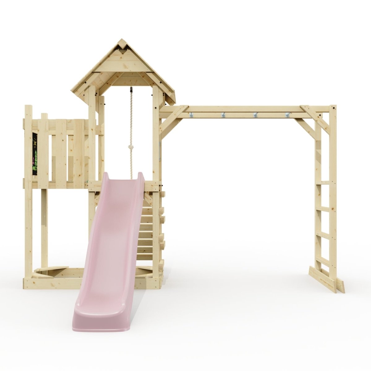 Polarplay Climbing Frame with Extended Tower, Monkey Bars and Slide - Karlskrona