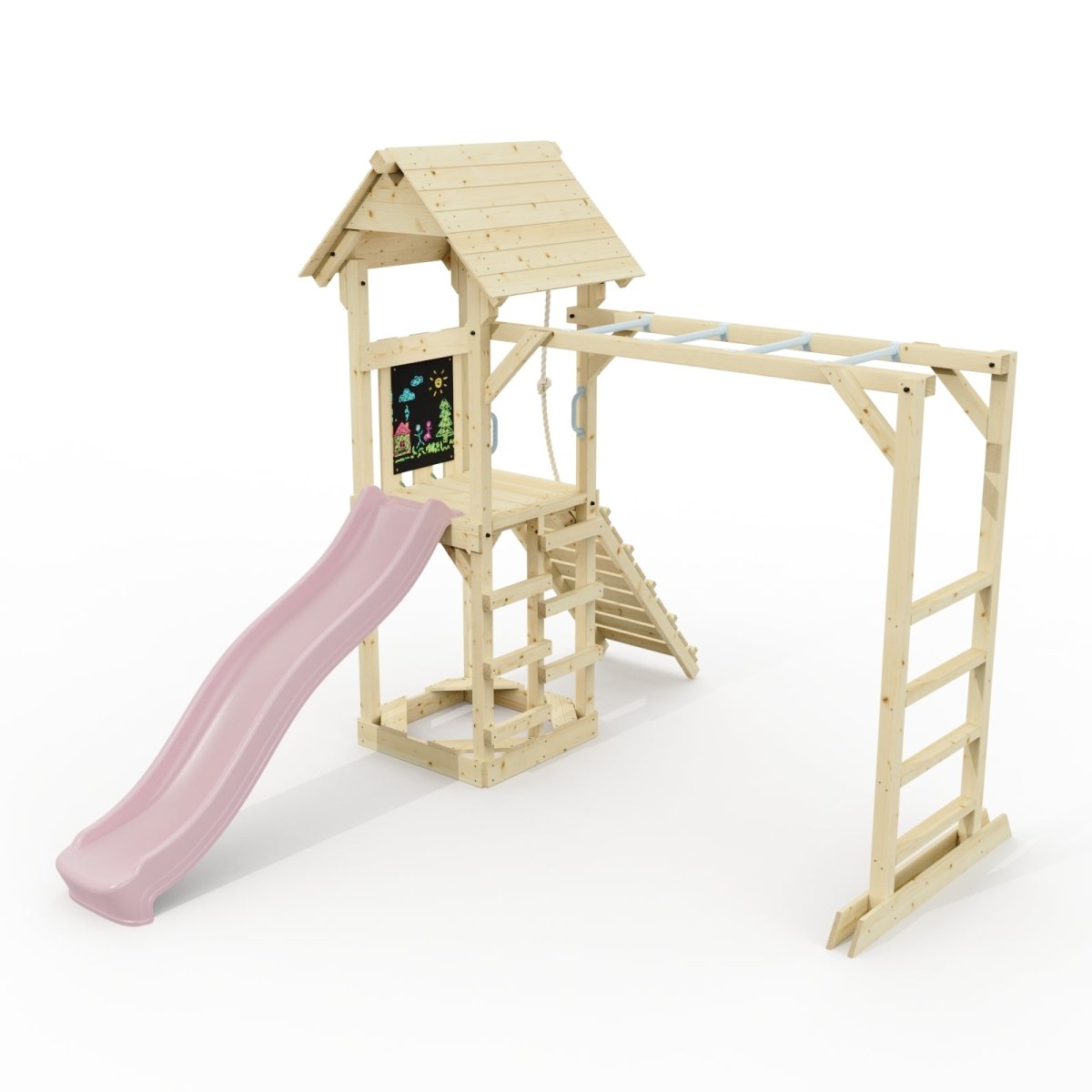 Polarplay Climbing Frame with Monkey Bars and Slide - Lund