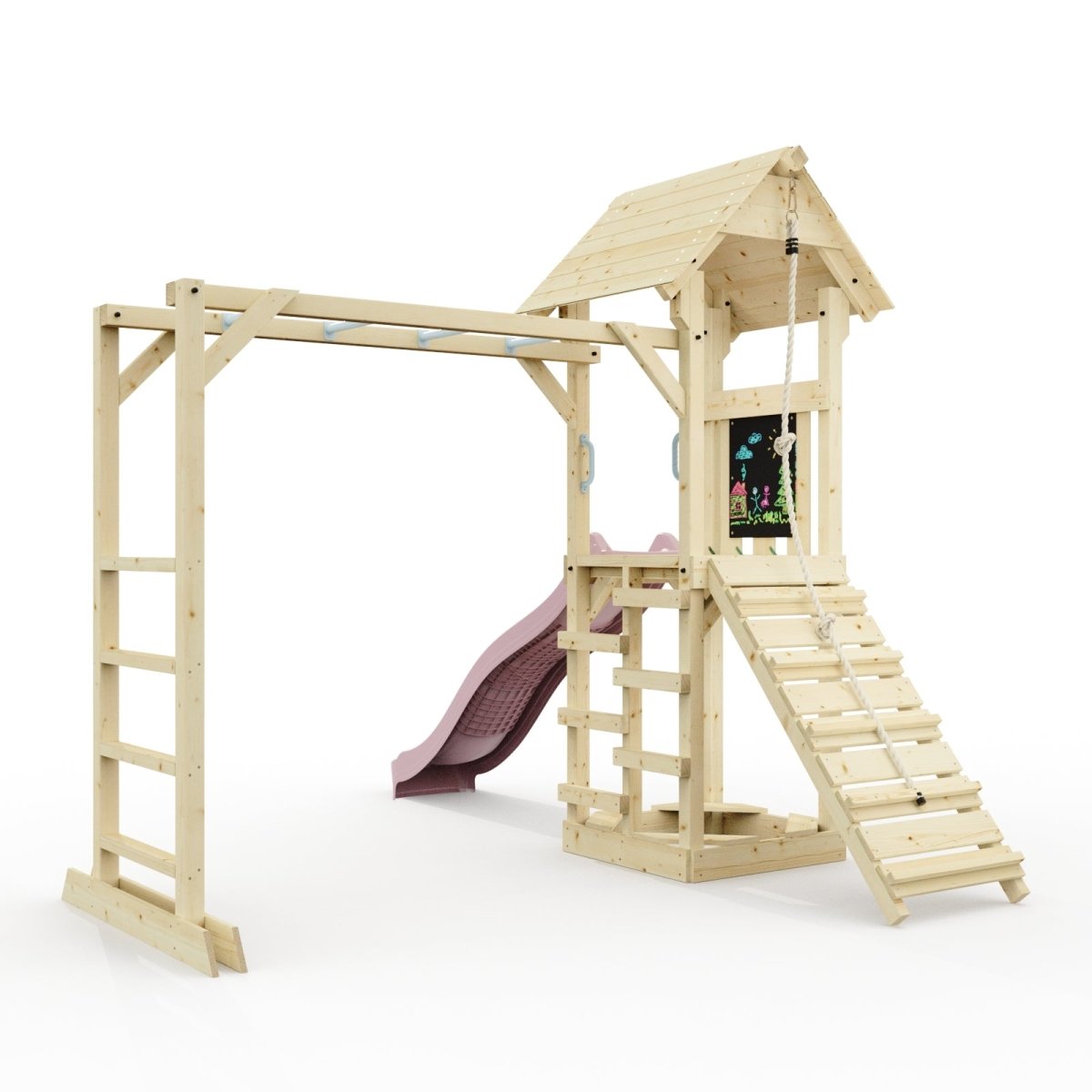 Polarplay Climbing Frame with Monkey Bars and Slide - Lund