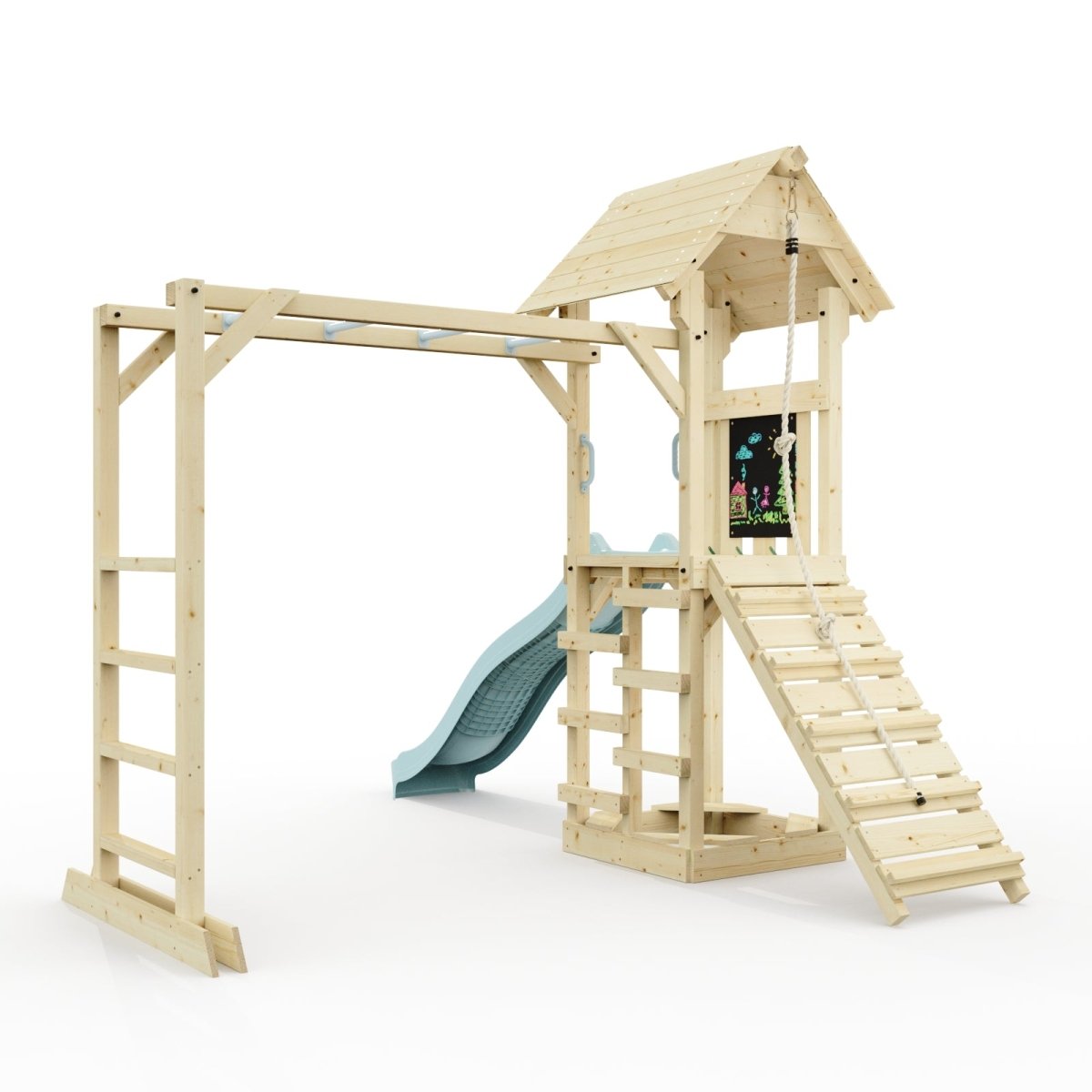 Polarplay Climbing Frame with Monkey Bars and Slide - Lund
