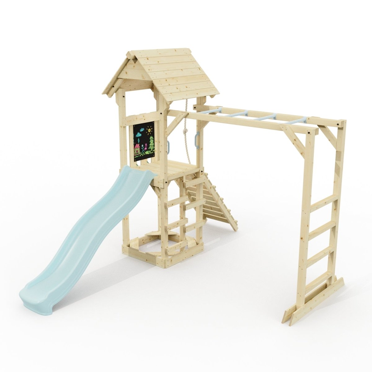 Polarplay Climbing Frame with Monkey Bars and Slide - Lund